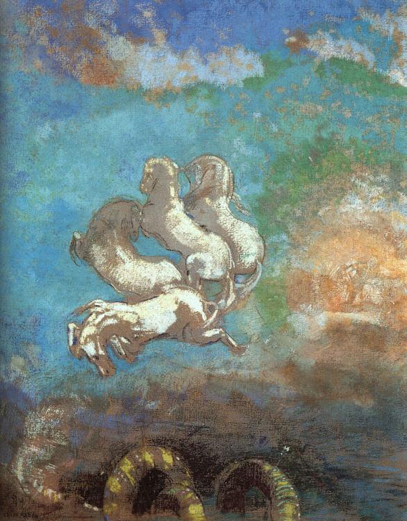 Odilon Redon The Chariot of Apollo Spain oil painting art